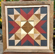 Wood Quilt Square with Gorgeous Wood Textures - £47.54 GBP