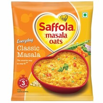 10 x Saffola Masala Oats Classic Masala 38 grams 1.34oz Vegetarian oatmeal India - £17.57 GBP