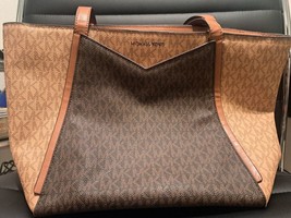Michael Kors Women Ladies Shoulder Tote Handbag Purse Satchel Bag Brown MK - £106.41 GBP