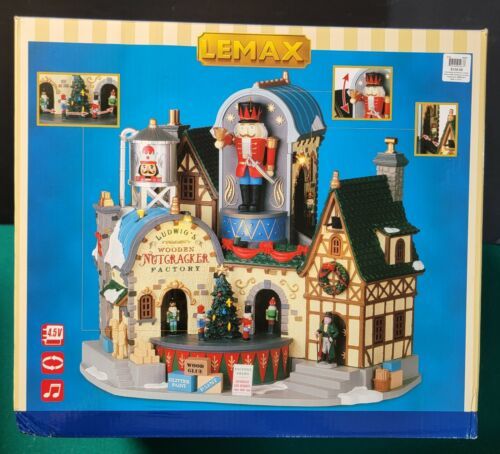 Lemax Christmas "Ludwig's Wooden Nutcracker Factory" Sights & Sounds SKU 95463 - $297.00