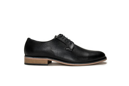 Chaussure végan noir classique homme blucher respirant antidéparant plat... - £120.57 GBP