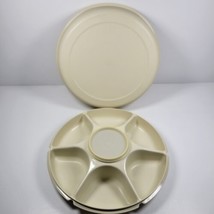 Vintage Tupperware XL Divided Party Tray Veggie Relish Platter Dip Bowl 1665  - £14.06 GBP