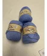 Lot of 3  Lily Sugar&#39;n Cream Yarn Solids Super Size Cornflower 18083 - $24.04