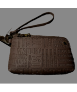 STEVE MADDEN NWT Mauve Wristlet Double Zip Wallet Bag Clutch Embossed - $25.95