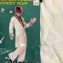 Adult Rocket Man Costume Medium  Jacket Pants Tie &amp; Eyeglasses - $19.20