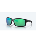 COSTA DEL MAR REEFTON BLACKOUT GREEN MIRROR 580G POLARIZED 64 mm SUNGLASSES - $177.20