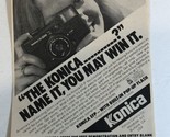 Konica Camera vintage Print Ad Advertisement Pa7 - $5.93