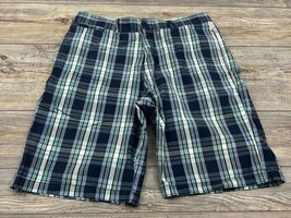 Canterbury Of New Zealand Shorts Mens 34 Plaid Flat Front Pockets Casual Preppy - £13.26 GBP