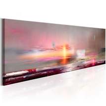 Tiptophomedecor Stretched Canvas Landscape Art - Pink Beach - Stretched &amp; Framed - £71.93 GBP+