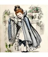 Victorian Greeting Card Hand Colored Postcard Prince Charming Romance PC... - €17,16 EUR
