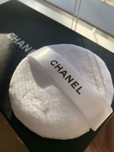 Chanel White Powder Puff w/Logo Satin Ribbon Full Size Brand New 100% Au... - £3.11 GBP