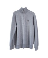 Men&#39;s Roundtree &amp; Yorke 1/4 Zip Gray Sweatshirt Size Large - £16.52 GBP