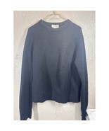 J CREW Sweater Men&#39;s 100% Wool Black Rib Knit Mock Neck Vintage Size Large - $41.98 CAD