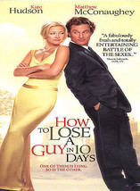 How to Lose a Guy in 10 Days (DVD, 2003, Full Frame) sealed A - £1.36 GBP