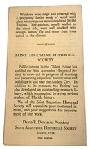 1954 St Augustine Florida Historical Society Brochure Oldest House Guide - £7.67 GBP