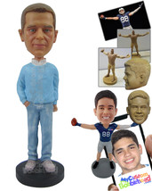 Personalized Bobblehead Fashionable Male In Semi-Casual Attire With One Hand In  - £67.94 GBP