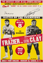 11x14&quot; CANVAS Decor.Room art print.Travel shop.Boxing fight.Ali vs Frazier.6049 - £26.11 GBP