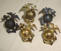 USMC Marine Corps Lapel Pin Screwback Eagle Globe Anchor Military Lot of 5 - £69.65 GBP