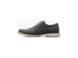 Men's Nunn Bush Otto Canvas Plain Toe Oxford Shoes Dressy Gunmetal 85015-025 image 4