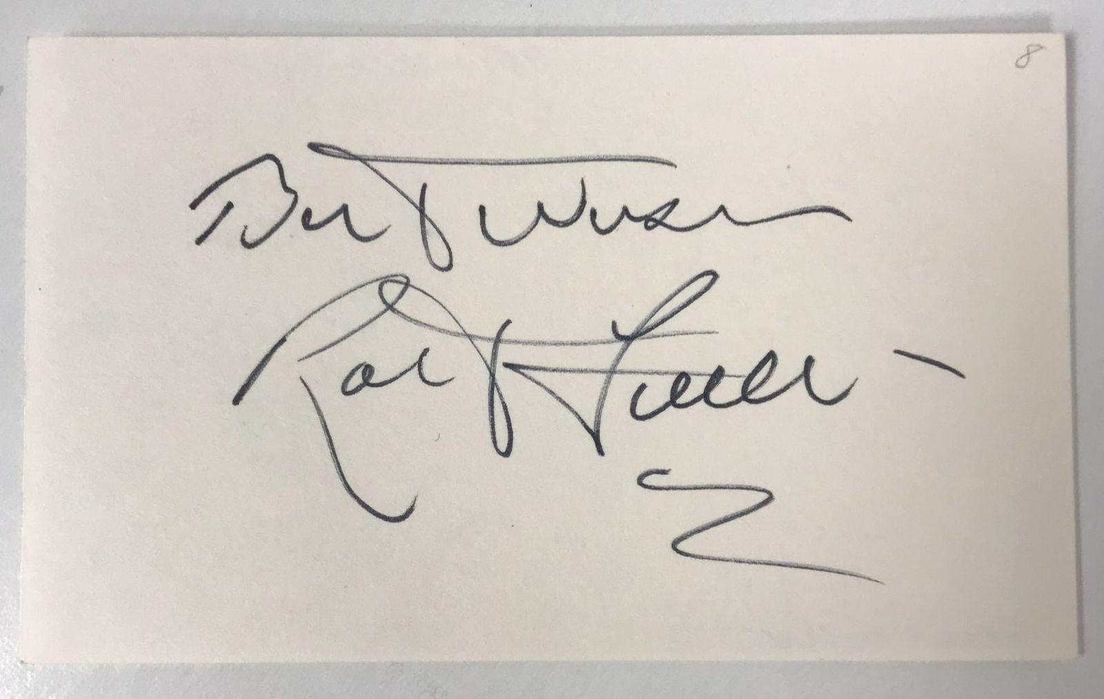Primary image for Robert Fuller Signed Autographed Vintage 3x5 Index Card #2