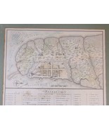 1805 Original Map Of Charleston South Carolina Engraved Akin Colored Framed - $16,745.61 MXN