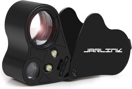 JARLINK 30X 60X Illuminated Jewelers Loupe Magnifier, Foldable Jewelry Magnifier - £12.07 GBP