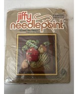 JIFFY NEEDLEPOINT GOURDS &amp; PARSLEY BEGINNERS NEEDLEPOINT KIT  - £14.49 GBP