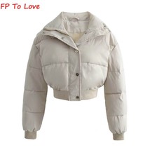 Babyblue Short Winter Coat Single Breasted Jacket OOTD High Street Outwears Woma - £42.59 GBP