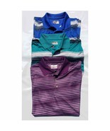 3 Grand Slam Performance Polo Shirt Size L Short Sleeve Purple Green Blu... - $65.02 CAD