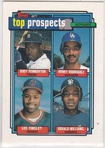 M) 1992 Topps Baseball Trading Card - Pemberton Rodriguez Tinsley Willia... - $1.97