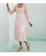 Mother of Bride Groom Women&#39;s Wedding 2PC jacket dresss formal gown plus... - $2,855.73 MXN