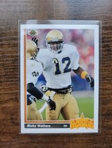 1991 Upper Deck #9 Ricky Watters - Rookie - San Francisco 49ers -NFL- Fresh Pull - £1.77 GBP