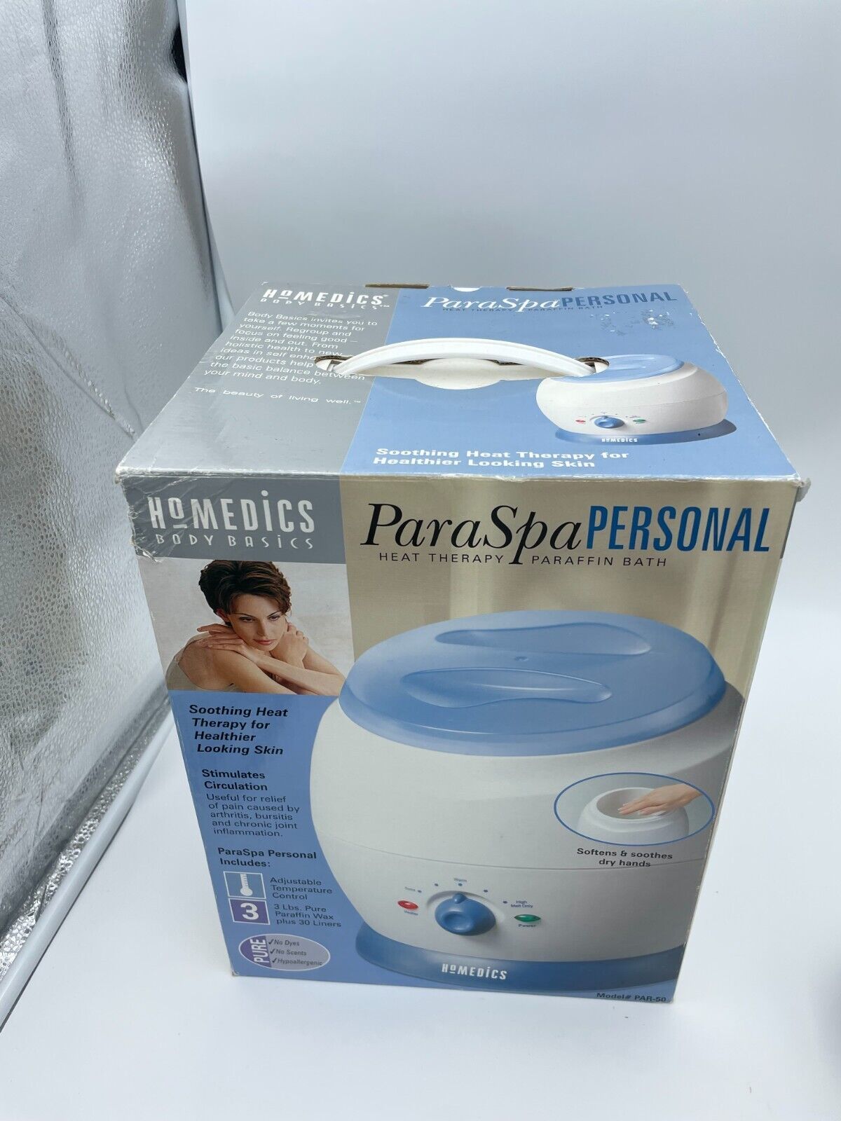 Homedics ParaSpa Body Basics Personal Heat Therapy Paraffin Bath PAR50