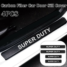 4Pcs Super Duty Carbon Fiber Leather Car Door Cover Protector Fits Truck Us - £14.33 GBP