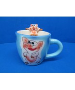Mullberry Home Collection Blue And Pink Pig Cup Mug VGC - £7.89 GBP