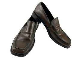 Via Spiga Loafers Men 11M  Shoes Brown Black Black Patent Leather Slipon... - $508.28 MXN