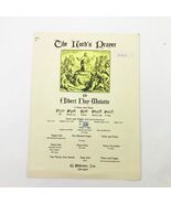 Music Sheet The Lord&#39;s Prayer by Albert Hay Malotte Voice &amp; Piano - $179.97 MXN