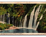 Mossbrae Falls Shasta Molle California Ca Lino Cartolina S14 - £5.60 GBP