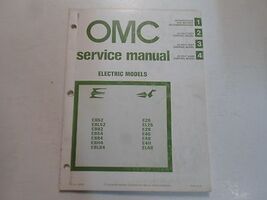 1981 OMC Electric Models 12 24 volt Service Repair Shop Manual OEM 392067 - €7,72 EUR