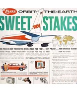 1963 Mars Chocolate Bars TWA Ticket Sweepstakes Advertisement Candy DWII13 - $41.35 CAD