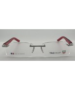 NEW Authentic Tag Heuer Rimless TH 8108 France Frame Red/ Black Trends Eyewear - $513.32