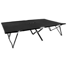  Sun Lounger Black Steel frame Double Foldable Sun Lounger - $3,606.23 MXN