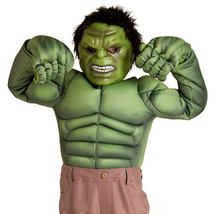 Disney Store The Avengers Incredible Hulk Deluxe Boys Costume Sz 9/10 - 6 Piece - £48.10 GBP