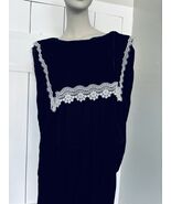 Vintage Gunne Sax Scott McClintock Black Velvet &amp; Lace Praire Dress Size 8 - $149.88