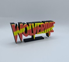 X-MEN Wolverine Logo Sign Desktop Shelf Art - £12.04 GBP