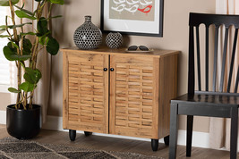 Curlew Oak Brown 2-Door Shoe Cabinet - $3,397.55 MXN