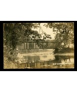 Vintage RPPC Real Photo Postcard Old Covered Bridge Comstock Montgomery VT - €12,83 EUR