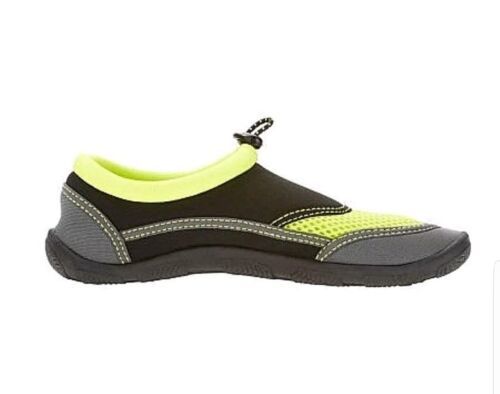 Athletic Works Boys&#39; Beach Water Shoes Black Lime Size 11-12 New - $10.79