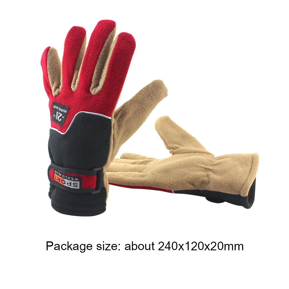 1 Pair Gloves Winter Men&#39;s Warm Fleece Outdoor Cycling Fishing  Polar Fleece Mit - £108.55 GBP