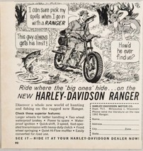 1962 Print Ad Harley-Davidson Ranger Trail Motorcycles Milwaukee,Wisconsin - £9.76 GBP